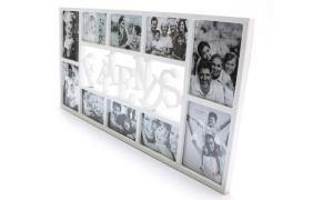 Fotorám Friends na 10 fotiek rd1862, biely, 72x36cm