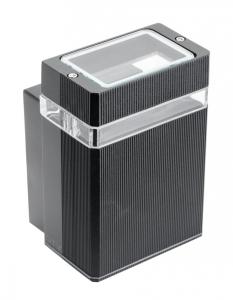 Nástenné vonkajšie svietidlo GTV Nessa LD-NESSAGU10J-20 IP54 50W čierna