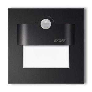LED nástenné svietidlo Skoff Tango černá teplá 230V MM-TAN-D-H s čidlom pohybu