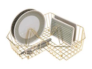 Odkvapkávač kovový Present Time Heart, Gold