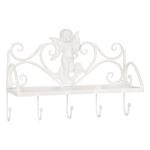 Polička s háčikmi Anjel, Clayre & Eff, 36cm