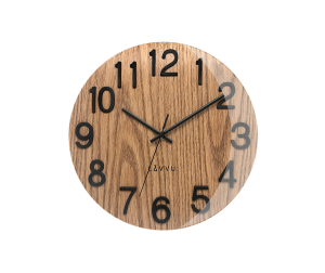 Nástenné hodiny Lavvu LCT1060 NORD Black Oak, 30cm