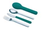 Príbory v silikónovom puzdre JOSEPH JOSEPH GoEat ™, modrozelené