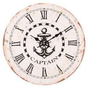 Nástenné hodiny Clayre & EEF, 6KL0464, 34cm