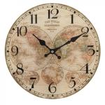 Nástenné hodiny Clayre & EEF, 6KL0381, Sklo 30cm