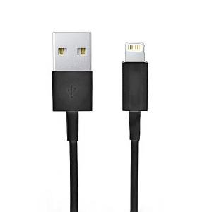 OEM USB dátový kábel Apple Lightning iPhone, iPad čierny