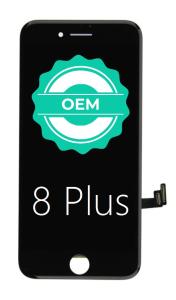 Čierny LCD displej iPhone 8 Plus + dotyková doska OEM