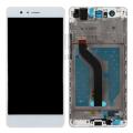 LCD displej + dotyková plocha pre Huawei P9 Lite s rámom, White