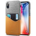 ESR Metro case CREDIT CARD iPhone XS Max hnedé