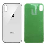 Apple iPhone X - Zadné sklo housingu - biele