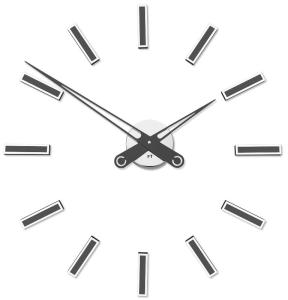 Dizajnové nalepovacie hodiny Future Time FT9600TT Modular titanium 60cm