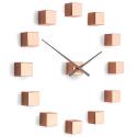 Dizajnové nástenné nalepovacie hodiny Future Time FT3000CO Cubic copper