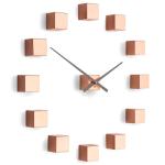 Dizajnové nástenné nalepovacie hodiny Future Time FT3000CO Cubic copper