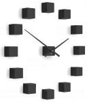Dizajnové nástenné nalepovacie hodiny Future Time FT3000BK Cubic black