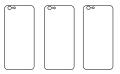 3PACK - Hydrogel - 3x zadná ochranná fólia - iPhone 6 Plus/6S Plus