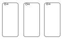 3PACK - Hydrogel - 3x zadná ochranná fólia - iPhone 6 Plus/6S Plus