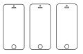 3PACK - Hydrogel - 3x ochranná fólia - iPhone 5/5C/5S/SE