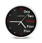 Nástenné hodiny ESPA PRA014W, biele 20cm