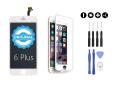 MULTIPACK - ORIGINAL Biely LCD displej pre iPhone 6 Plus + 3D ochranné sklo + sada náradia