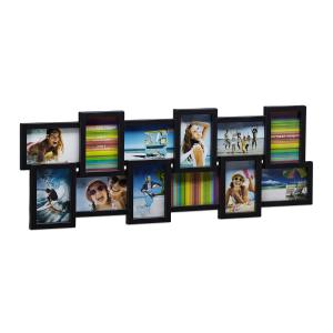 Multirám na 12 fotiek Collage, RD1995, 81cm, čierny
