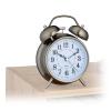 Retro budík RD1736, antracit, 17cm