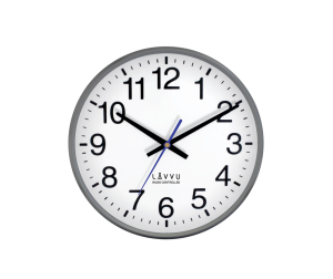 Nástenné hodiny Lavvu LCR 2011 FACTORY Metallic grey riadené rádiovým signálom, 30cm