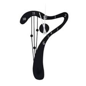 3D Nalepovacie hodiny DIY Clock Harfa, gotq70G, 50x70cm