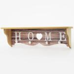 Drevený vešiak s poličkou, flo0101, 40cm