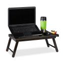Stolík na notebook do postele Bambusový hnedý, RD3243