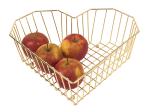 Misa na ovocie Present Time Fruit bowl heart, zlatá