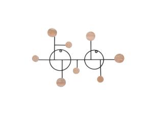 Nástenný vešiak Universe, Black, PT3414, 56cm