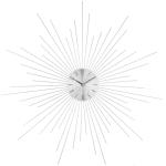 Nástenné hodiny Atmosphera Crystal SUN silver, 50cm