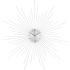 Nástenné hodiny Atmosphera Crystal SUN silver, 50cm