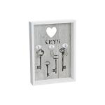 Drevený vešiak na kľúče WUR2945, 24x18cm