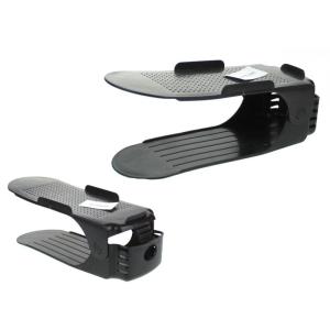 Plastový organizér na topánky 7A7t2, čierny