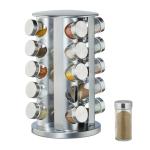 Nerezový stojan na koreničky otočný, 21-dielný RD6458