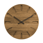 Dubové hodiny Vlaha s čiernymi ručkami VCT1022, 45cm