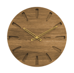 Dubové hodiny Vlaha zlaté ručičky VCT1020, 45cm
