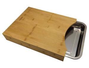 Bambusová doska s posuvným podnosom KH-1370