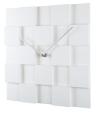 Nástenné hodiny ExitDesign KUBI, biele 30cm