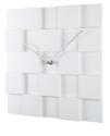 Nástenné hodiny ExitDesign KUBI, biele 30cm