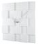Nástenné hodiny ExitDesign KUBI, biele 30cm