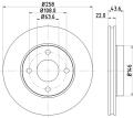 HELLA PAGID Brzdový kotúč 8DD355106431