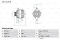 BOSCH Alternátor 0986046150