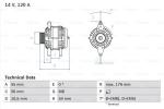 BOSCH Alternátor 0986046150