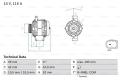 BOSCH Alternátor 0986081040