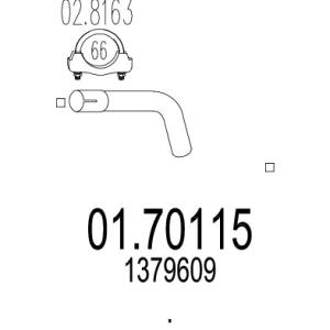 MTS Výfukové potrubie 0170115