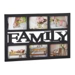 Multirám na 6 fotiek Family čierny 6x 10x15cm RD1951