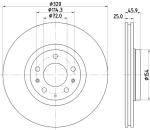 HELLA PAGID Brzdový kotúč 8DD355114491