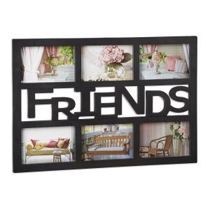 Multirám na 6 fotiek Friends čierny 6x 10x15cm RD1992